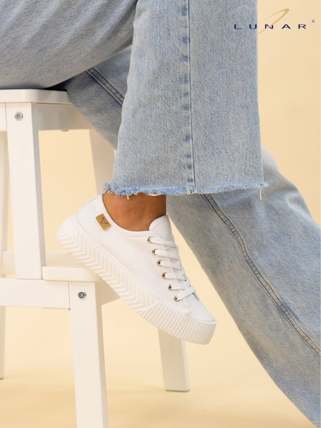 Lunar Jayne II White Trainers (F46660) | ₪176