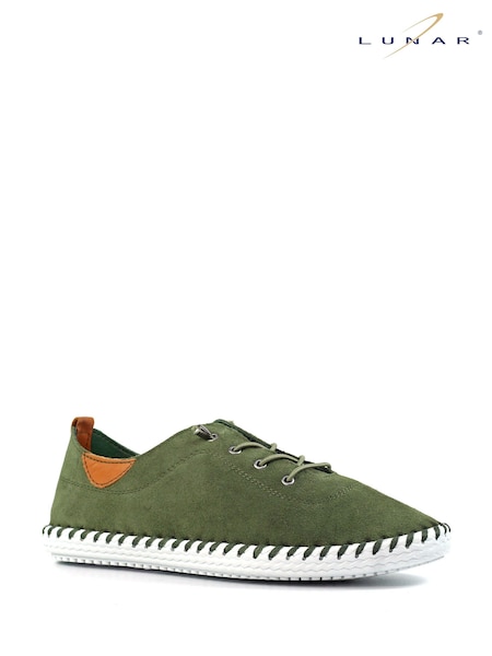 Lunar Green St Lawrence Plimsoll Leather Shoes (F46747) | € 63