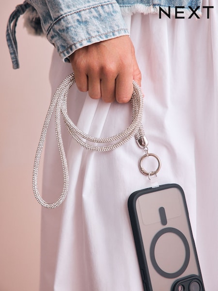 Brilho de tom Silver - Across Body Phone Strap (F46793) | R$ 120