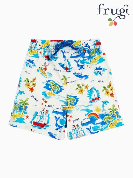 Frugi Orange Edie 100% Cotton Shorts (F46810) | ₪111 - ₪121