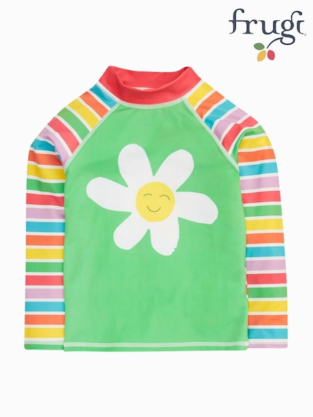Albastru - Vestă de protecție solară cu protecție solară Frugi Rainbow - Costume de baie (F46811) | 186 LEI - 201 LEI