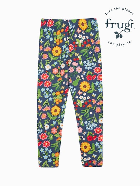 Frugi Blue Bunny Printed Leggings (F46821) | €21 - €24