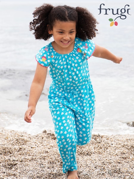 Frugi Blue Geneva 100% Cotton Jumpsuit (F46826) | 2 043 грн - 2 163 грн