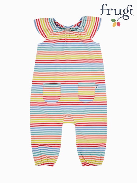 Frugi Blue Dory Playsuit Rainbow Dungarees (F46847) | 42 € - 45 €