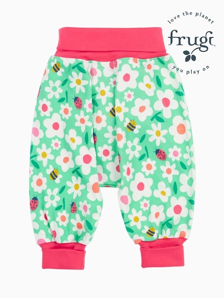Frugi Blue Dinosaur Joggers - Kids' Trousers (F46858) | kr257 - kr286