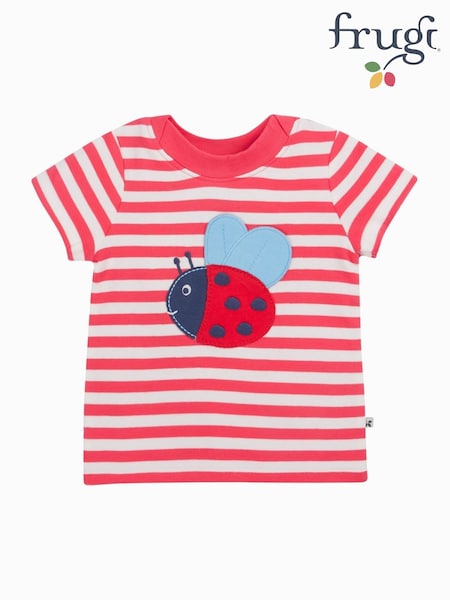 Roz - Tricou Frugi Verde 100% bumbac organic cu îmbrăcare ușoară (F46866) | 149 LEI - 164 LEI
