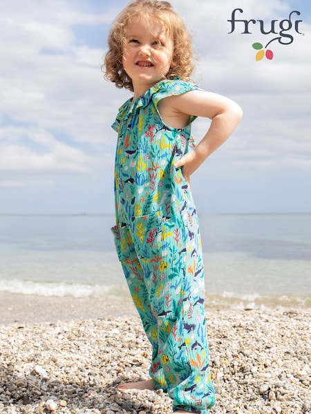 Frugi Blue Maris Playsuit Dungarees (F46875) | 45 € - 48 €