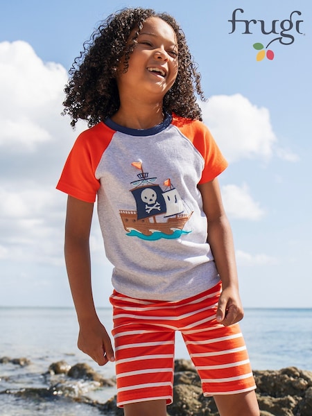 Frugi Blue Stithian 100% Organic Cotton Shorts (F46914) | ₪91 - ₪101