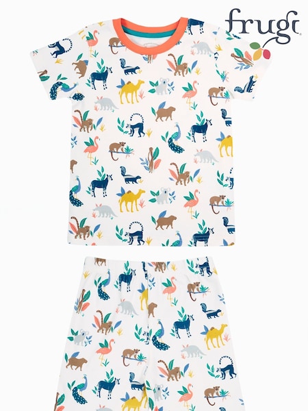 Frugi Snooze 100% Organic Cotton White Pyjamas (F46916) | R$ 255 - R$ 275
