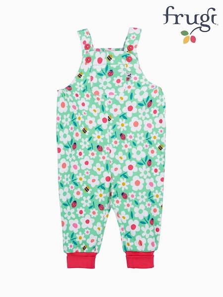 Verde - Frugi Blue Dinosaur Parsnip Dungarees (F46922) | 37 € - 40 €