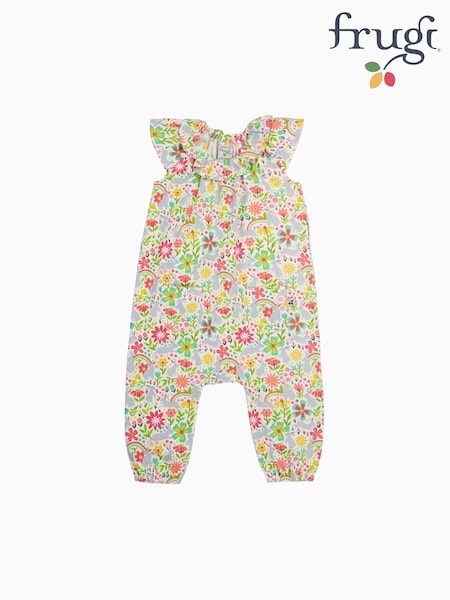 Frugi White Easter Bunny Playsuit (F46923) | 42 € - 45 €