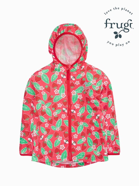 Frugi Green Dinosaur Waterproof Jacket (F46940) | €49 - €53