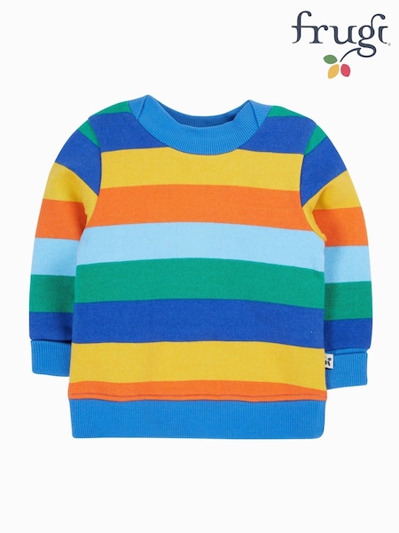 Frugi Rainbow Easy On Printed 100% Organic Cotton Jumper (F46949) | €40 - €42