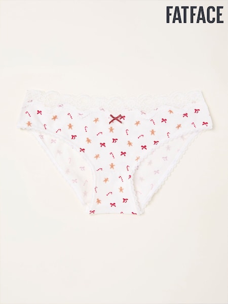 FatFace Ivory Festive Classic Knickers (F46971) | €12