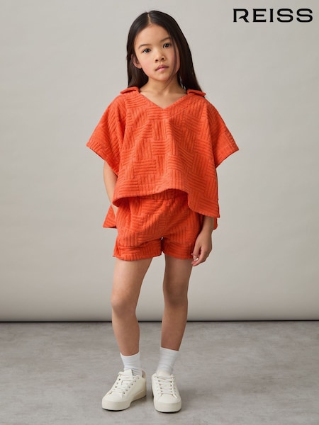 Reiss Orange Cyri Towelling Shirt And Shorts Set (F47032) | €69