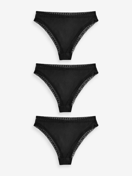 KBX Black Brazilian Knickers 3 Pack (F47128) | 961 UAH