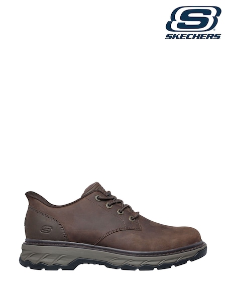 Skechers Brown Relaxed Fit Slip-Ins Lockett Gustav Shoes (F47297) | €101
