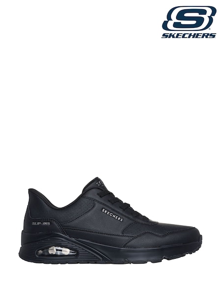Skechers Black Slip-Ins Uno Banksia Luxe Trainers (F47306) | €113