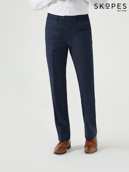 Skopes Blue Tailored Fit Wool Blend Joss Suit Trousers (F47374) | 341 QAR