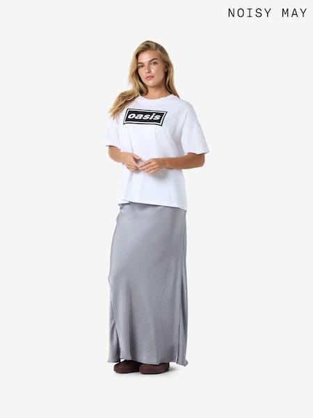 NOISY MAY White Oasis Graphic Short Sleeve T-Shirt (F47387) | €43