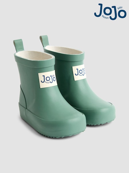 JoJo Maman Bébé Khaki Cosy Lined Ankle Wellies (F47399) | €32 - €34