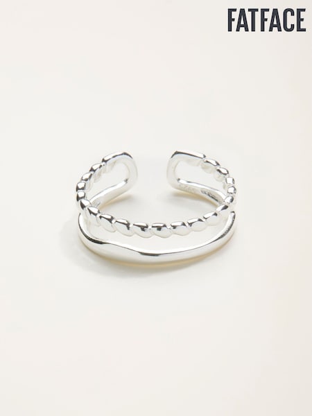 FatFace Silver Sterling Silver Ring (F47501) | AED146