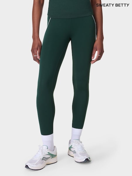 Sweaty Betty Green Full Length All Day 7/8 Embossed Leggings (F47545) | €100