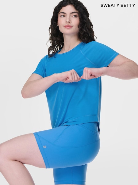 Sweaty Betty Blue Power 6" Biker Shorts (F47553) | €85