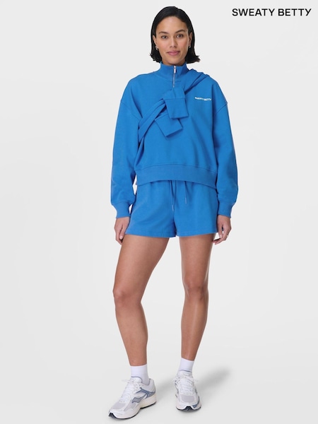 Sweaty Betty Blue Revive Boxy Shorts (F47563) | ₪251
