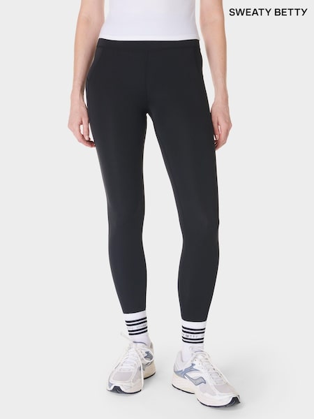 Sweaty Betty Black Full Length All Day 7/8 Embossed Leggings (F47566) | R$ 640