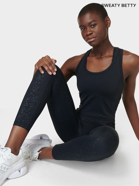 שחור - Sweaty Betty All Day Cropped Tank (F47588) | ‏151‏₪