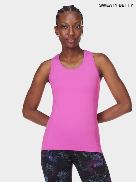 Sweaty Betty Light Pink Athlete Seamless Workout Tank Top (F47590) | 198 QAR