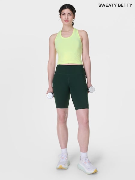 Sweaty Betty Green Power 9" Biker Shorts (F47607) | R$ 590