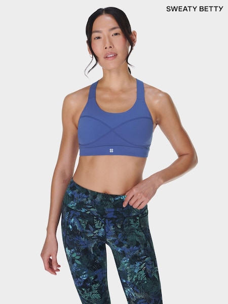 Sweaty Betty Blue Medium Power Support Sports Bra (F47618) | €60