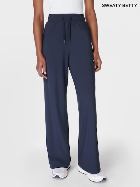Albastru - Sweaty Betty Explorer Evazat 30" Pantaloni (F47619) | 879 LEI