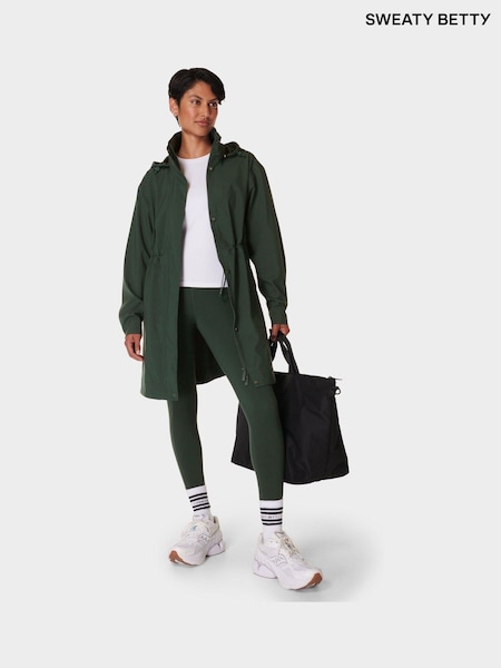 Vihreä - Sweaty Betty Guide Waterproof Parka (F47632) | €276