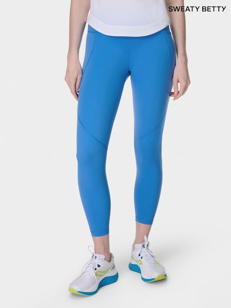 Sweaty Betty Light Blue 7/8 Length Power Workout Leggings (F47653) | €126