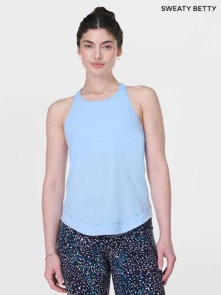 Sweaty Betty Blue Breathe Easy Run Tank Top (F47660) | €64