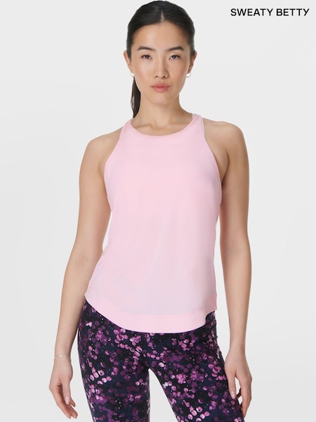 ורוד - Sweaty Betty Breathe Easy Run Tank Top (F47666) | ‏226‏₪