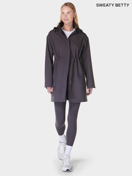 Harmaa - Sweaty Betty Guide Waterproof Parka (F47676) | €193