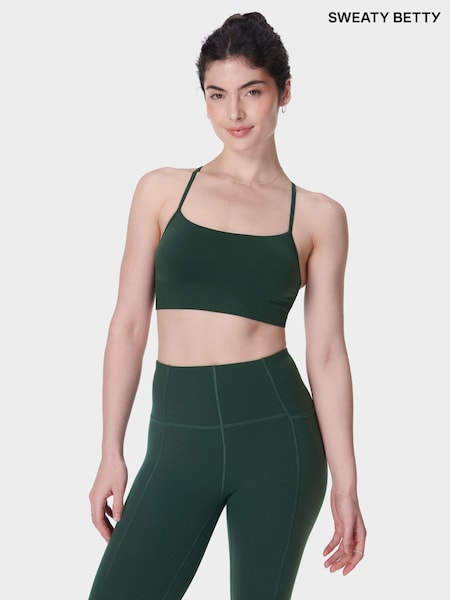Sweaty Betty Green Spirit Restored Seamless Yoga Bra (F47679) | €46
