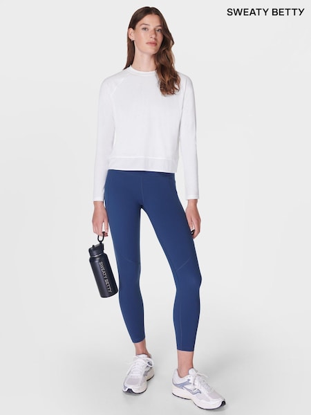 Sweaty Betty Aqua Blue Full Length Power 7/8 Workout Leggings (F47709) | €125