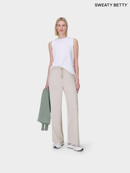 Sweaty Betty Brown 30 inch inside seam Explorer Wide Leg 30" Trousers (F47712) | ₪593