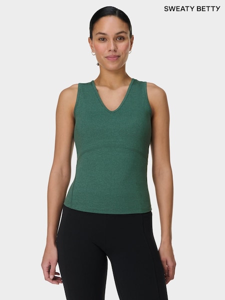 Verde - Sweaty Betty Gaia V-Neck Tank (F47726) | 335 LEI