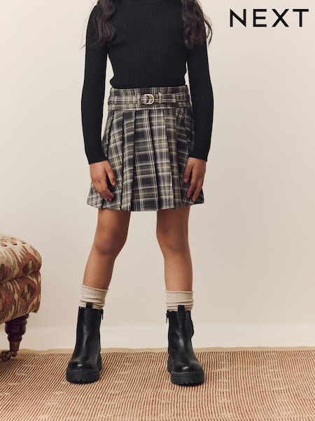 Green Check Pleated Skirt (3-16yrs) (F48021) | €23 - €30