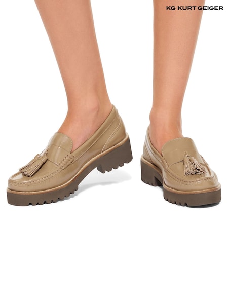Camel - KG Kurt Geiger Camel Minnie Loafers (F48073) | € 183