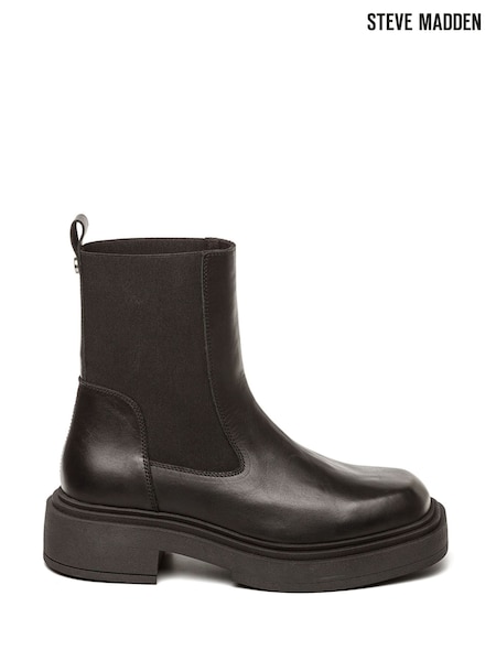 Steve Madden Churro Chelsea Black Boots (F48116) | €225.50