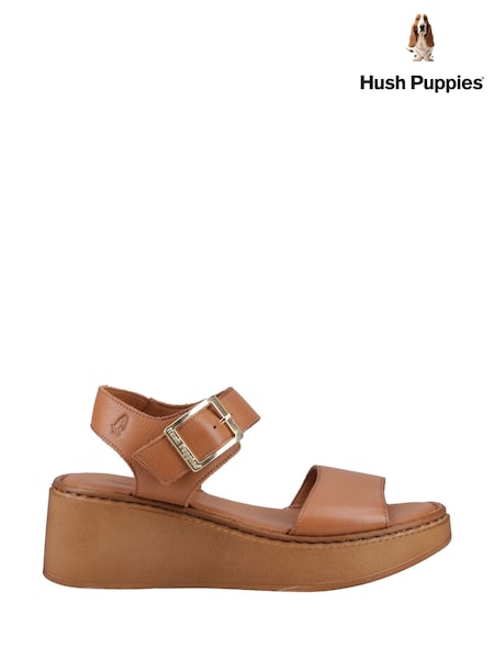 Hush Puppies Beatrix Wedge Black Sandals (F48183) | €114
