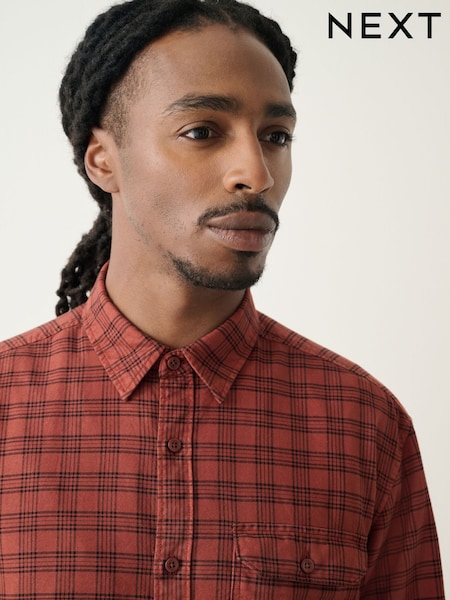 Red Check Long Sleeve Shirt (F48240) | €38