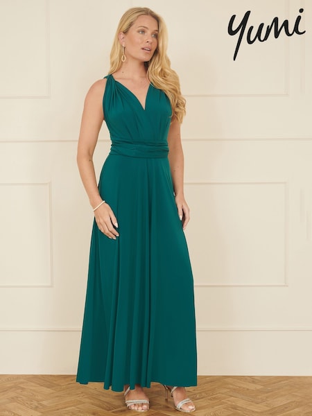 Yumi Green Jersey Stretch Multiway Midi Dress (F48267) | 371 QAR